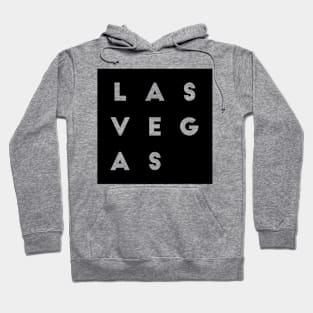 Las Vegas| Black square letters Hoodie